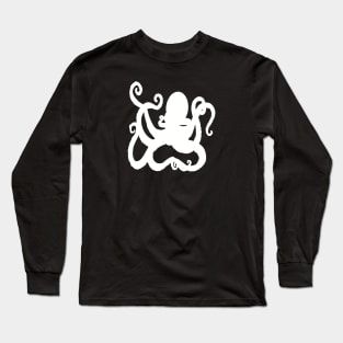 White kraken octopus lovers Long Sleeve T-Shirt